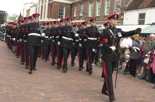 Image of RMP's on parade